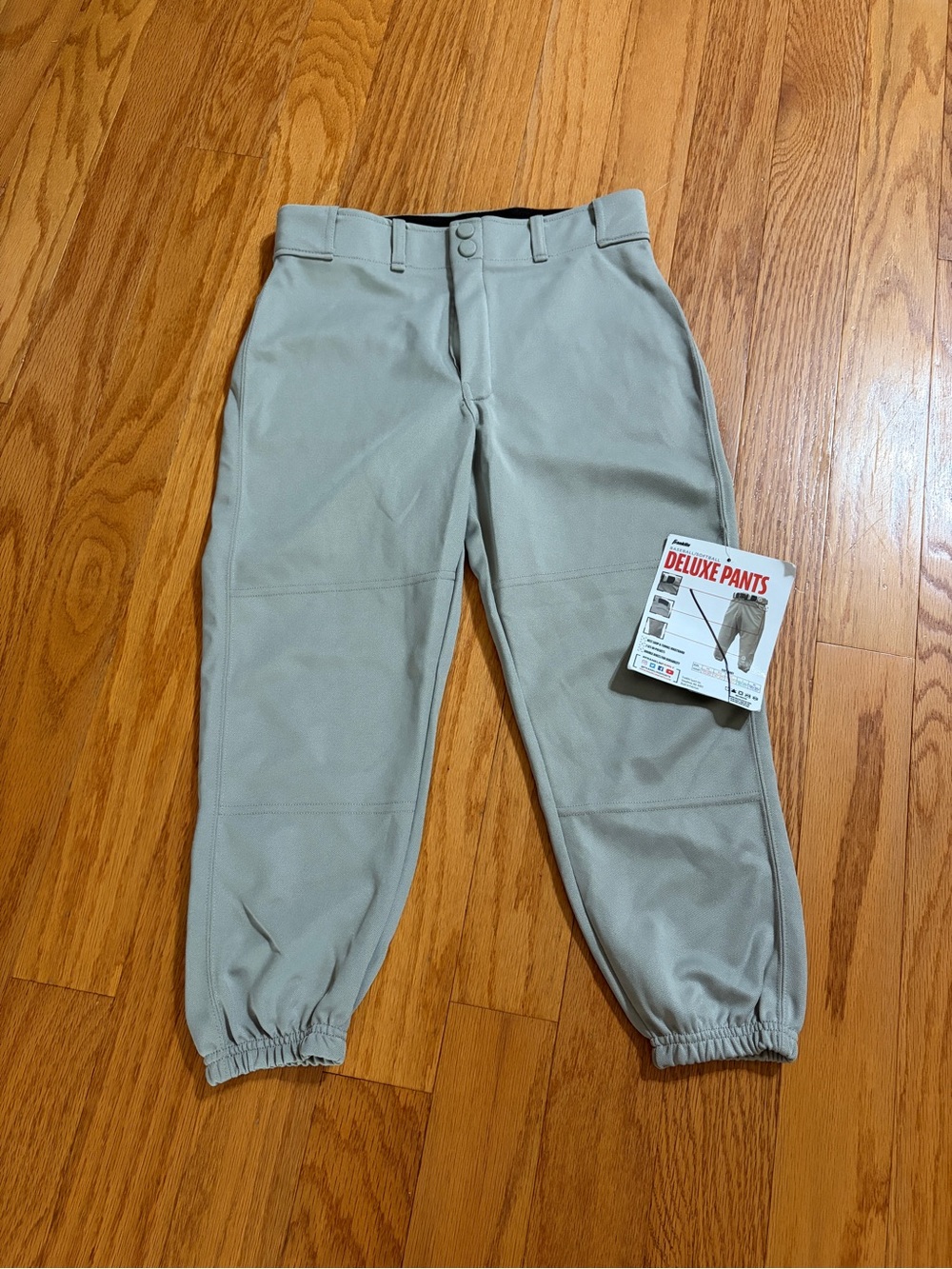 Franklin Kids YL baseball/ Softball Deluxe Pants in Gray